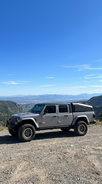 The Drift aluminum truck canopy mounted on a pickup truck