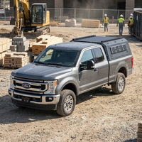 The Worksite aluminum truck canopy mounted on a pickup truck